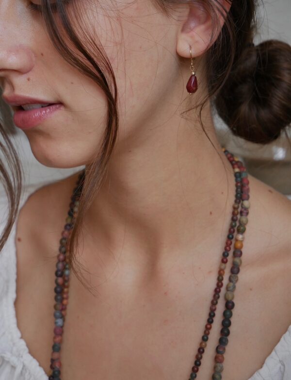 Tear drop Bead earrings