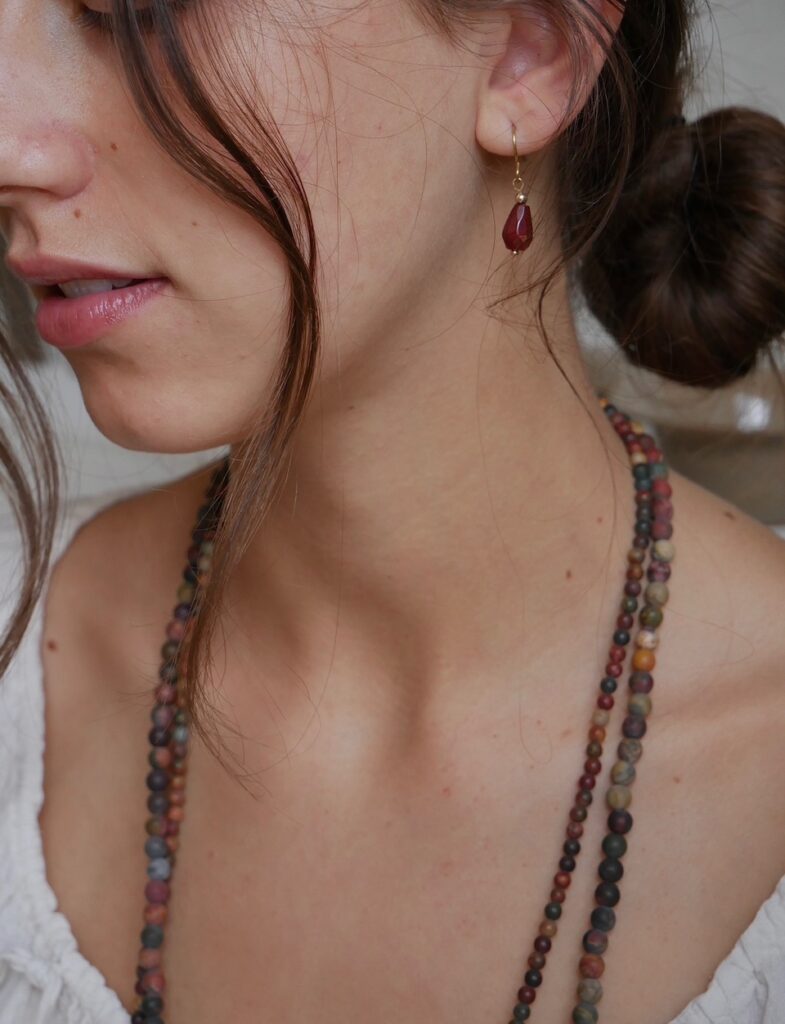Tear drop Bead earrings